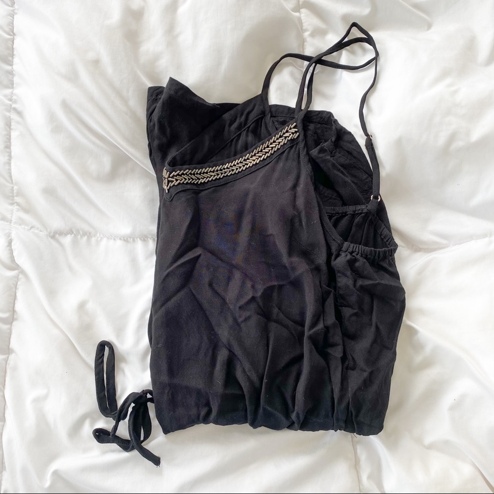 Black Romper Small Forever 21 Tank Top Shorts - Picture 2 of 8